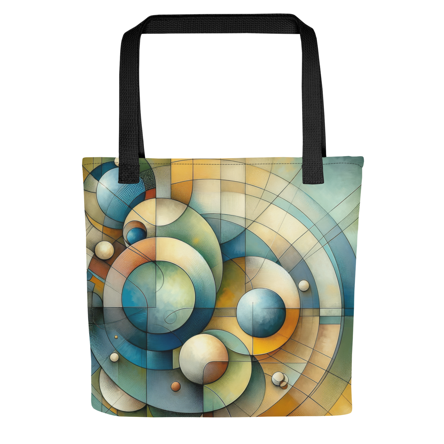 Abstract Art Tote Bag: Equilibrium Canvas