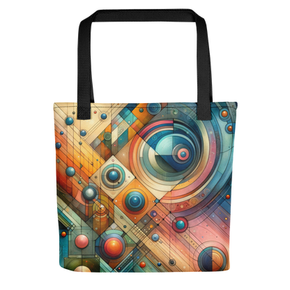 Abstract Art Tote Bag: Harmonic Nexus