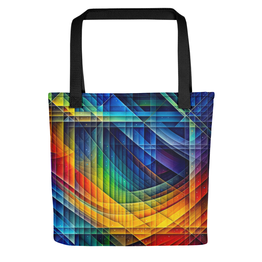 Abstract Art Tote Bag: Calculated Spectrum