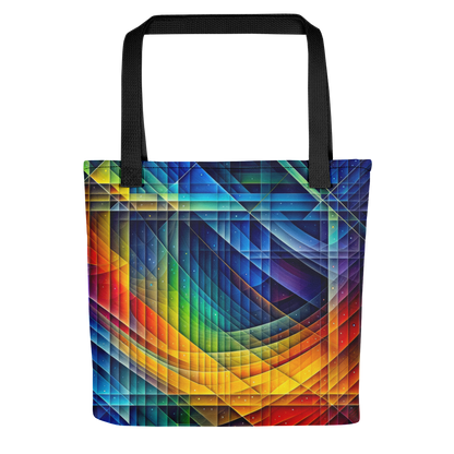 Abstract Art Tote Bag: Calculated Spectrum