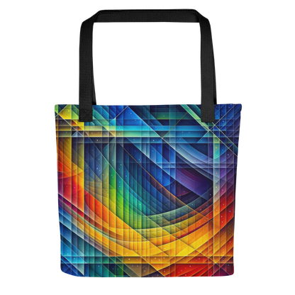 Abstract Art Tote Bag: Calculated Spectrum