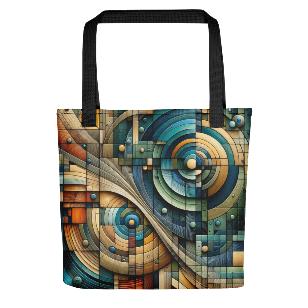 Abstract Art Tote Bag: Harmonic Precision