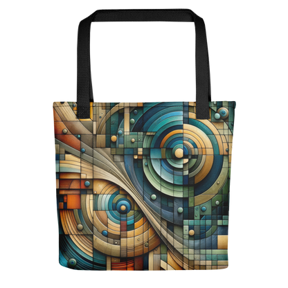 Abstract Art Tote Bag: Harmonic Precision