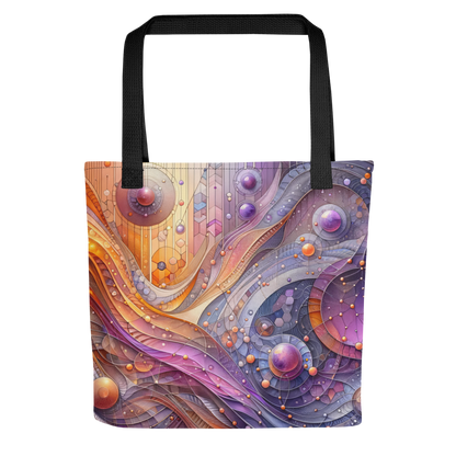 Abstract Art Tote Bag: Harmonic Interplay