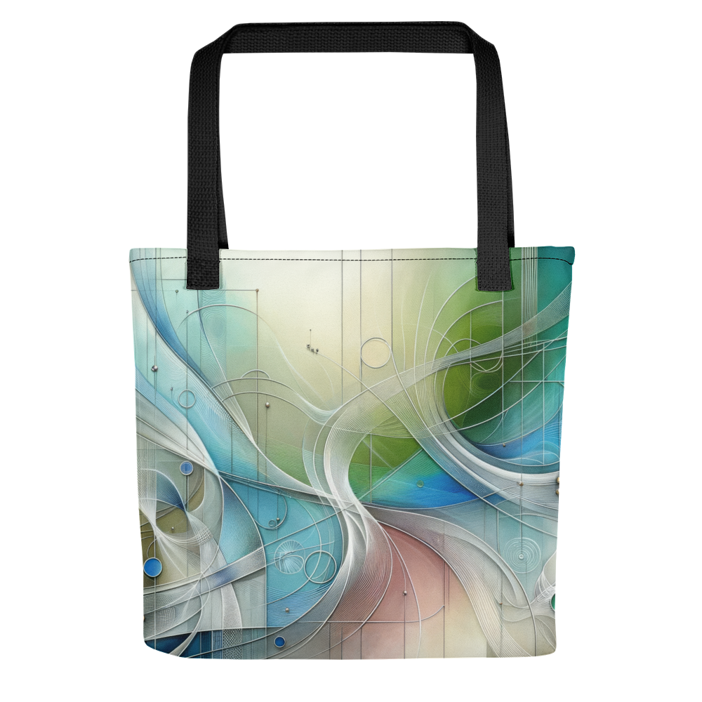 Abstract Art Tote Bag: Elegant Harmonies