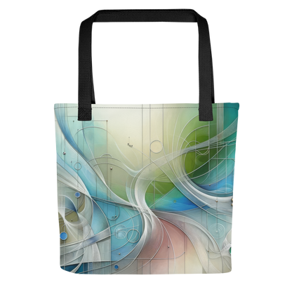 Abstract Art Tote Bag: Elegant Harmonies