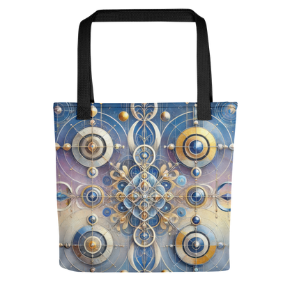 Abstract Art Tote Bag: Reflective Symmetry