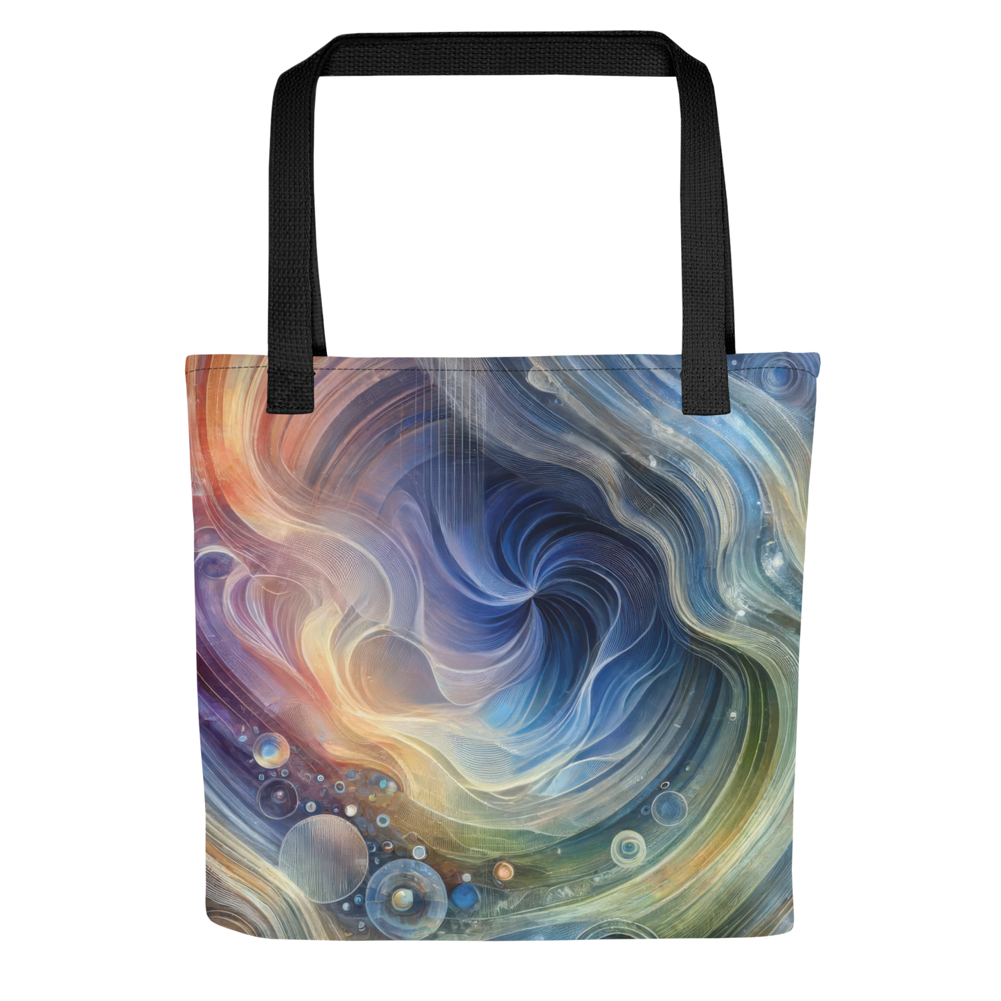 Abstract Art Tote Bag: Harmonic Confluence