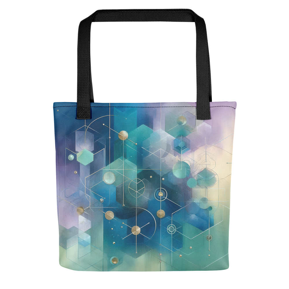 Abstract Art Tote Bag: Reflective Synthesis