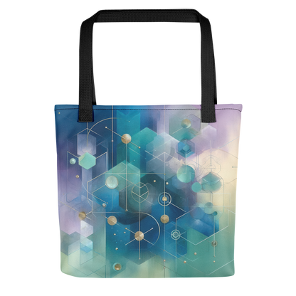 Abstract Art Tote Bag: Reflective Synthesis