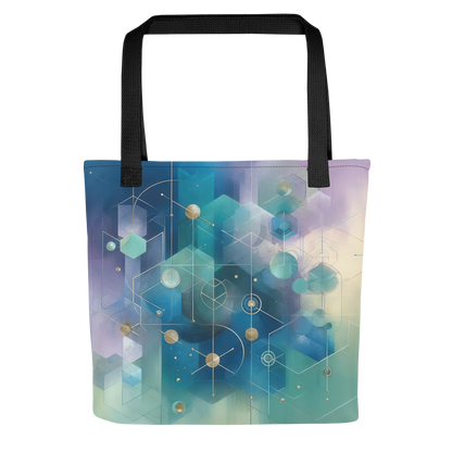 Abstract Art Tote Bag: Reflective Synthesis