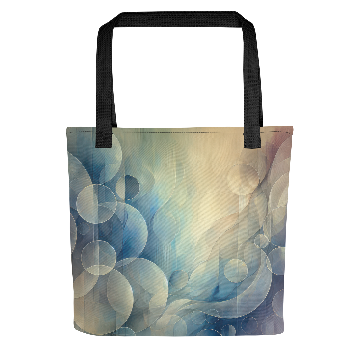 Abstract Art Tote Bag: Reflective Harmony