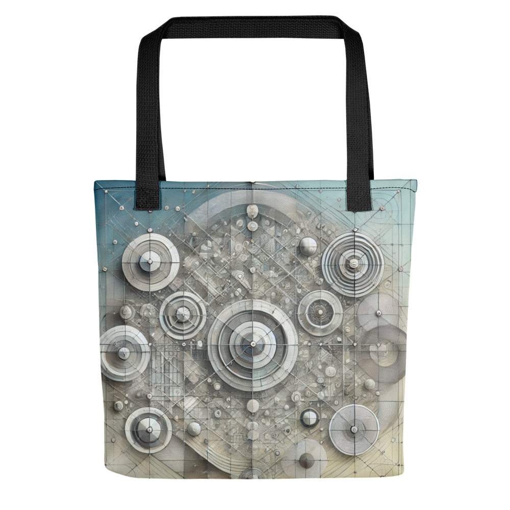 Abstract Art Tote Bag: Harmonious Precision