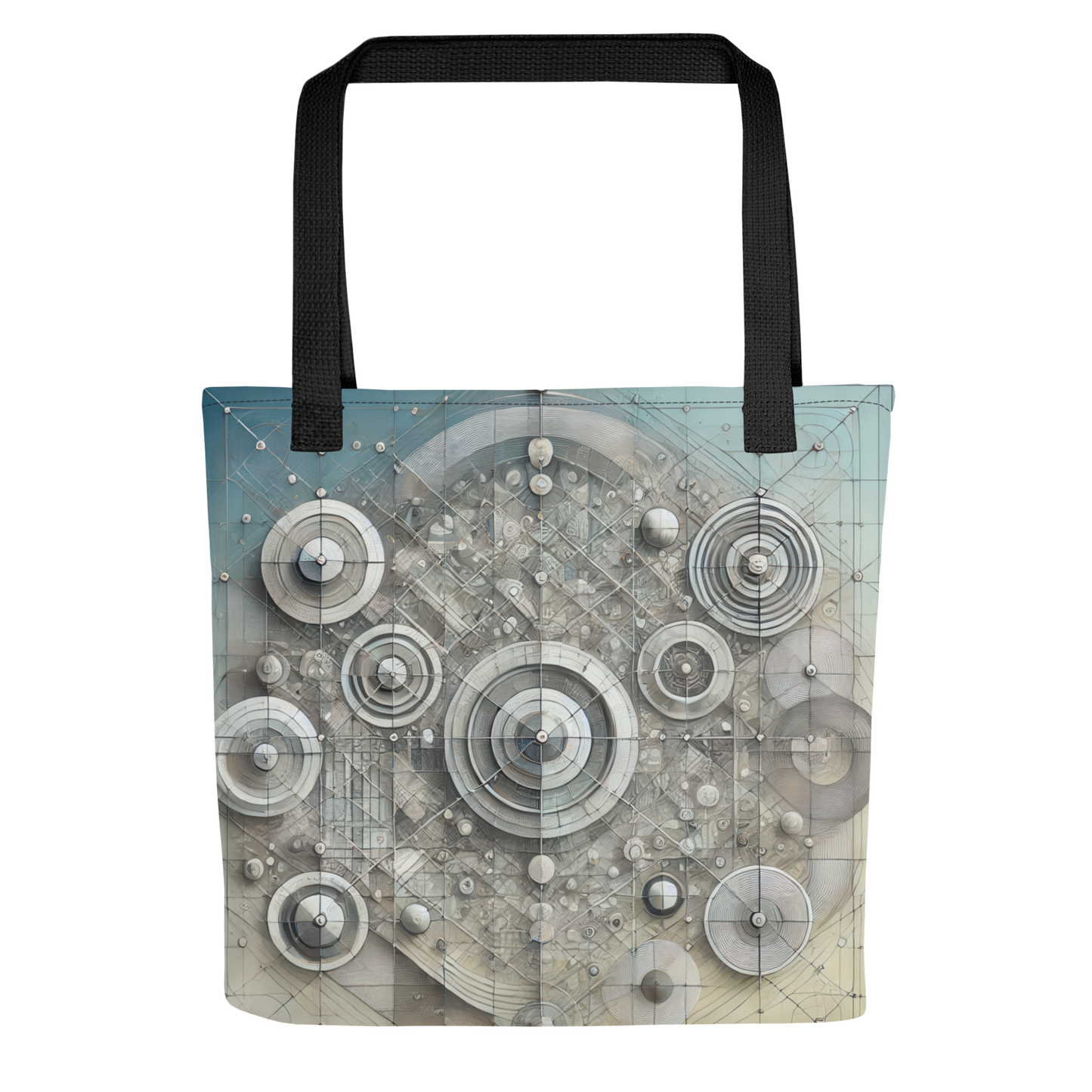 Abstract Art Tote Bag: Harmonious Precision