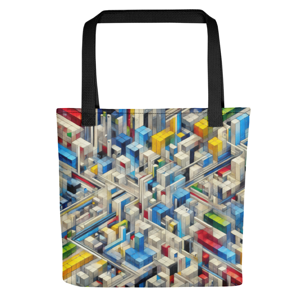 Abstract Art Tote Bag: Precision Mosaic