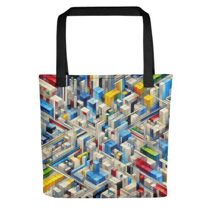 Abstract Art Tote Bag: Precision Mosaic