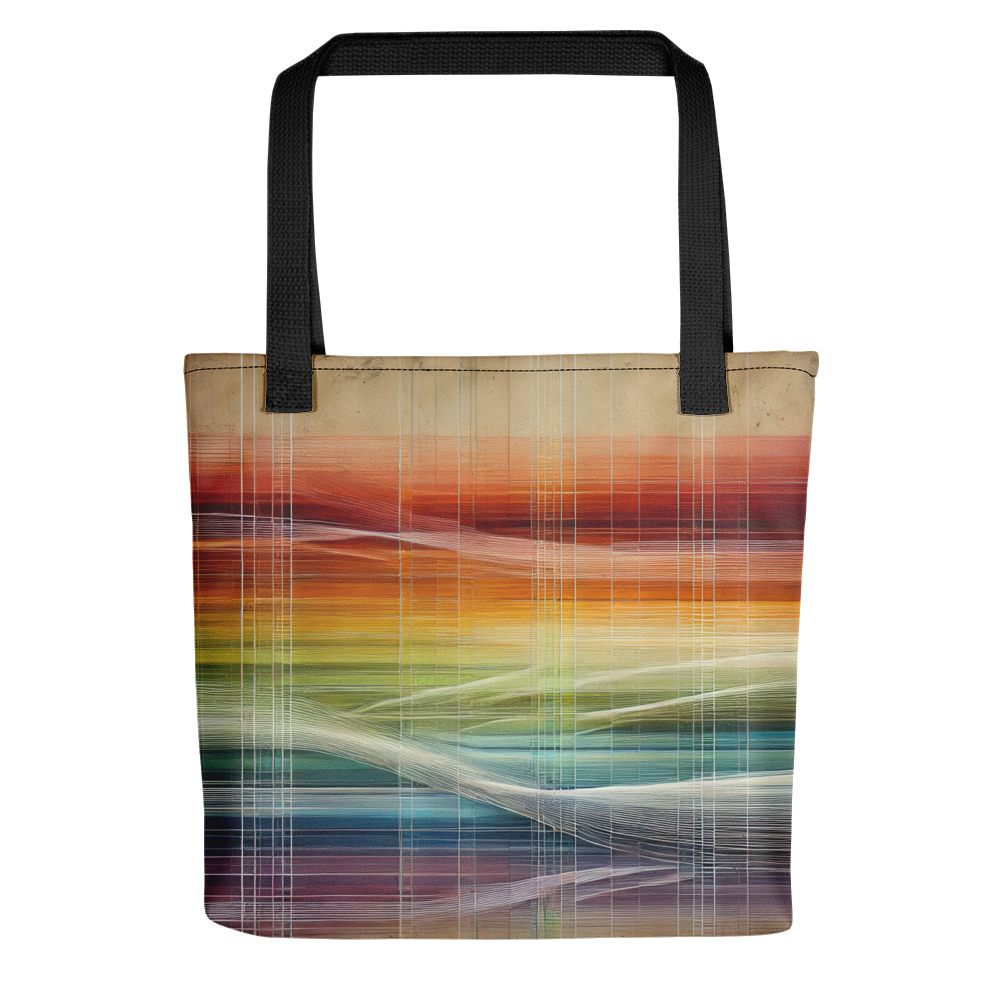 Abstract Art Tote Bag: Harmonized Spectrum