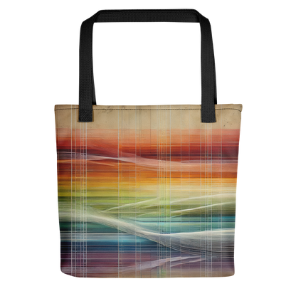 Abstract Art Tote Bag: Harmonized Spectrum