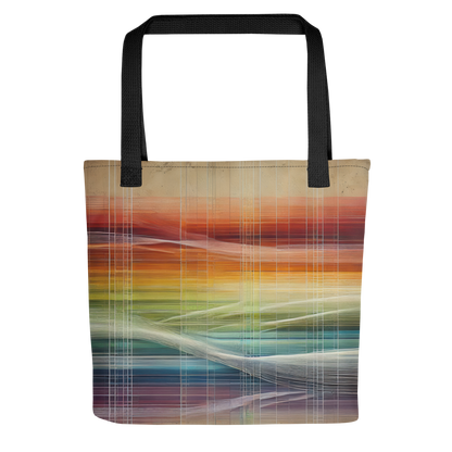 Abstract Art Tote Bag: Harmonized Spectrum