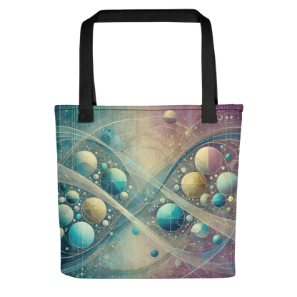 Abstract Art Tote Bag: Reflective Continuum