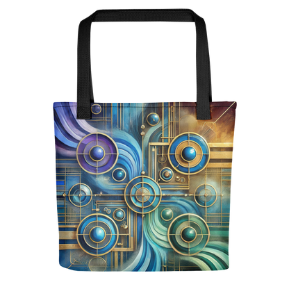 Abstract Art Tote Bag: Unified Harmony