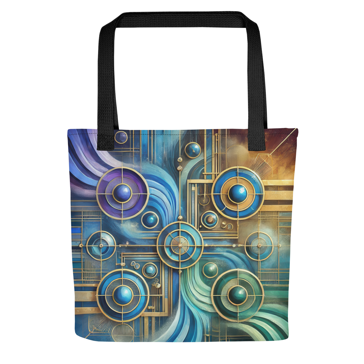 Abstract Art Tote Bag: Unified Harmony