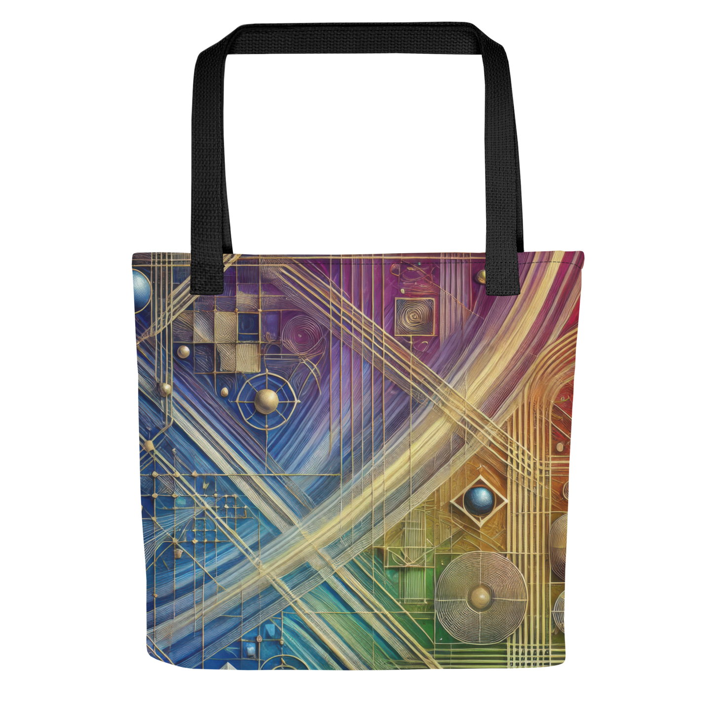 Abstract Art Tote Bag: Purposeful Interlace