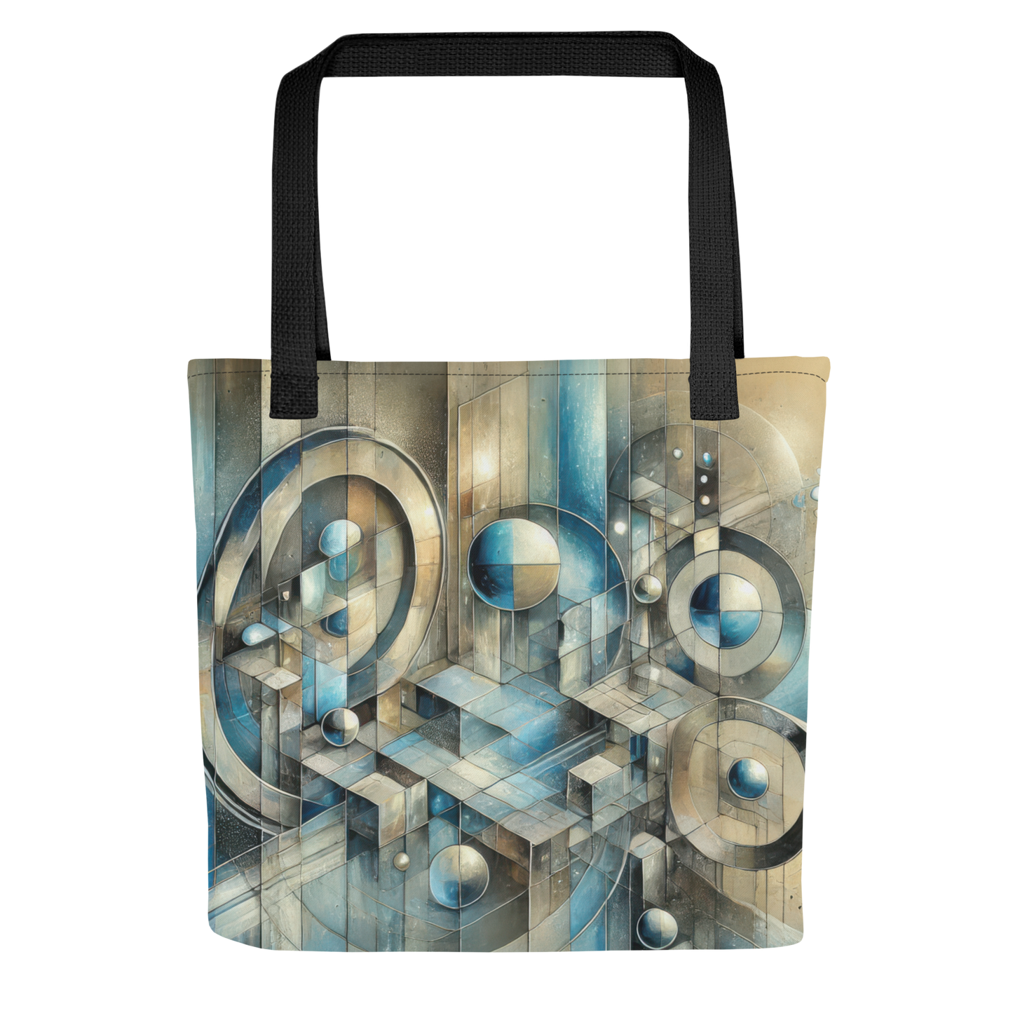 Abstract Art Tote Bag: Infinite Reflections