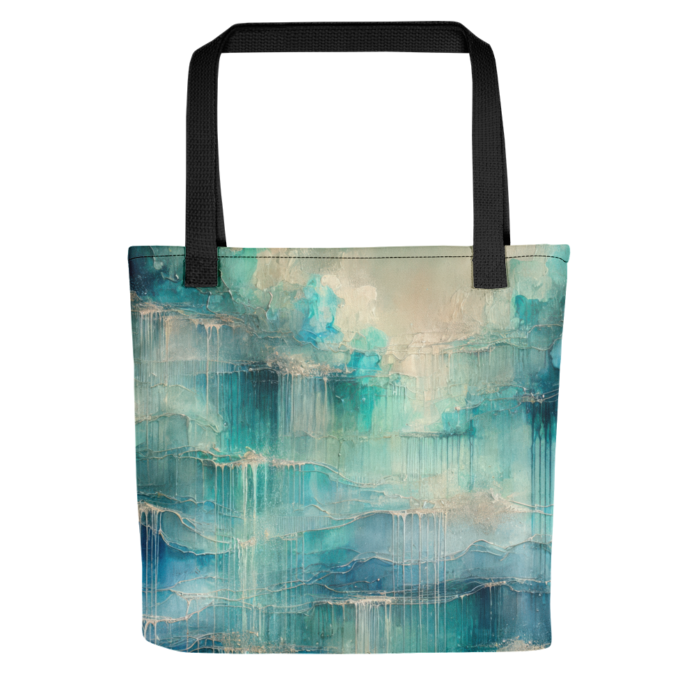 Abstract Art Tote Bag: Reflective Cascade