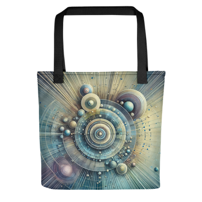 Abstract Art Tote Bag: Unified Echoes