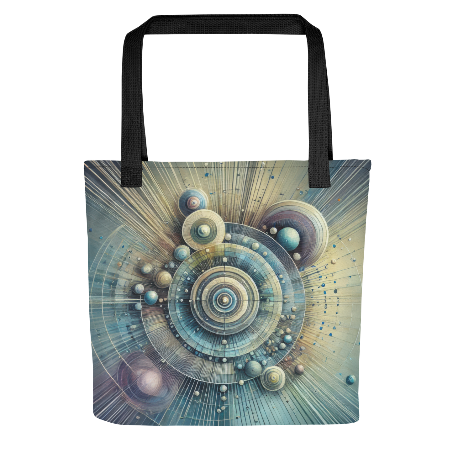 Abstract Art Tote Bag: Unified Echoes