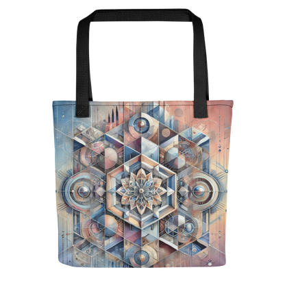 Abstract Art Tote Bag: Unified Reflections