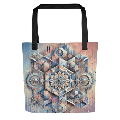 Abstract Art Tote Bag: Unified Reflections