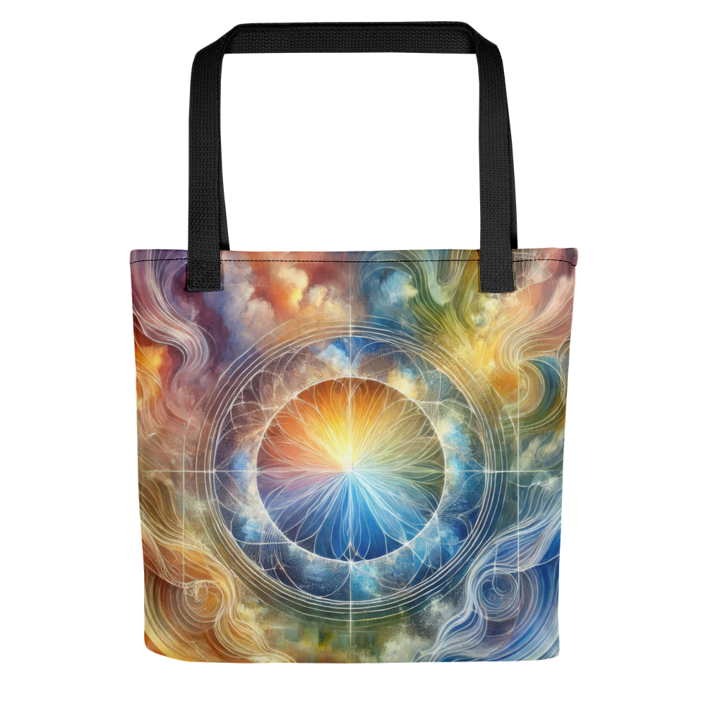 Abstract Art Tote Bag: Reflective Unity