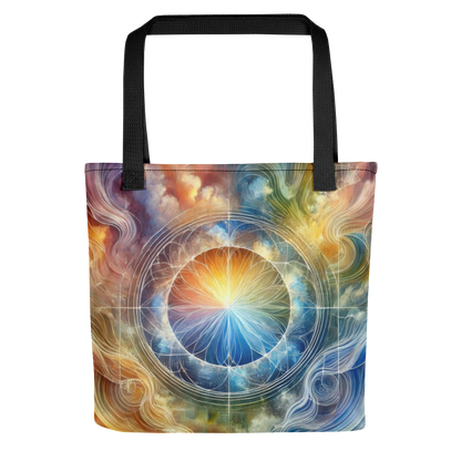 Abstract Art Tote Bag: Reflective Unity