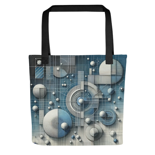 Abstract Art Tote Bag: Blueprints of Clarity