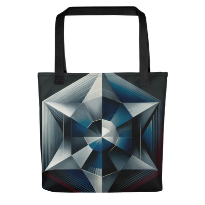 Abstract Art Tote Bag: Resolute Reflections