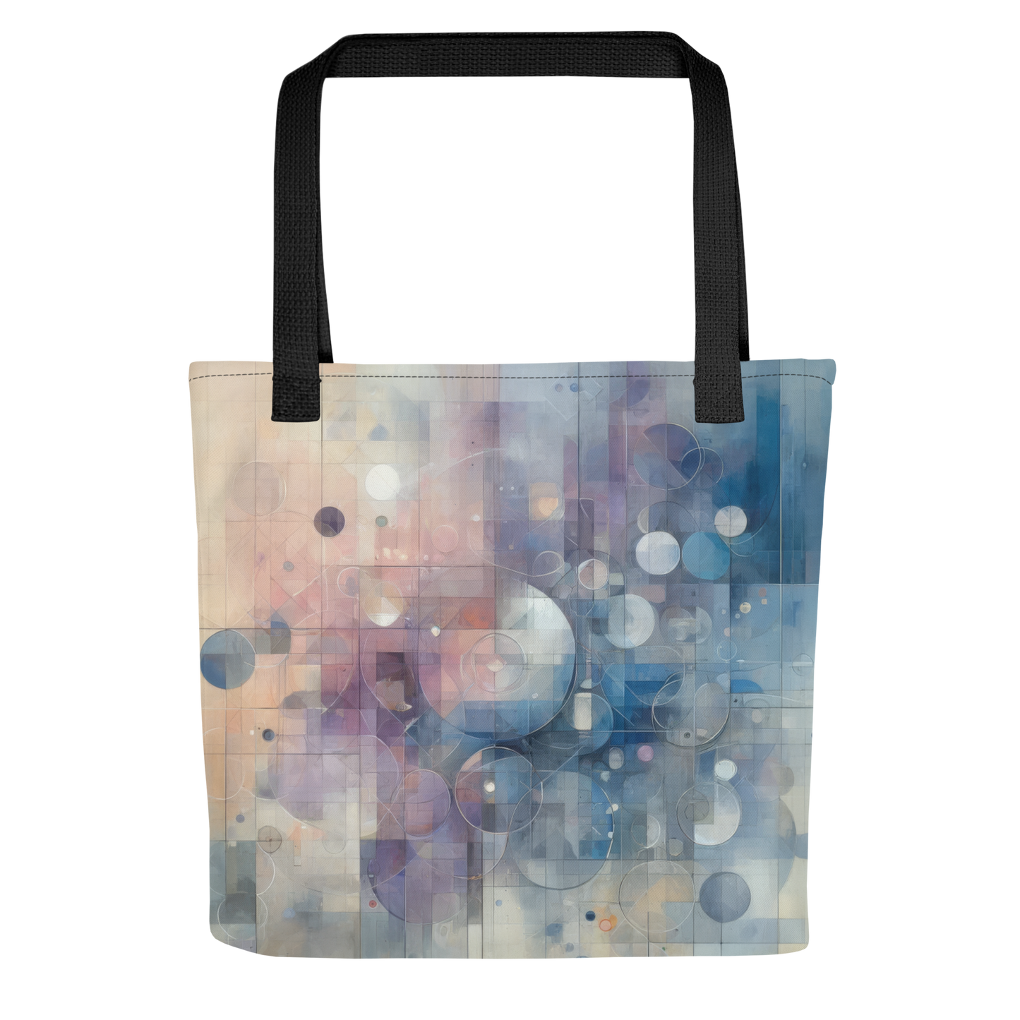 Abstract Art Tote Bag: Calculated Serenity