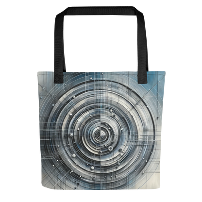 Abstract Art Tote Bag: Reflective Symphony