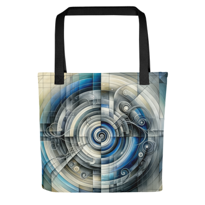 Abstract Art Tote Bag: Balanced Echoes