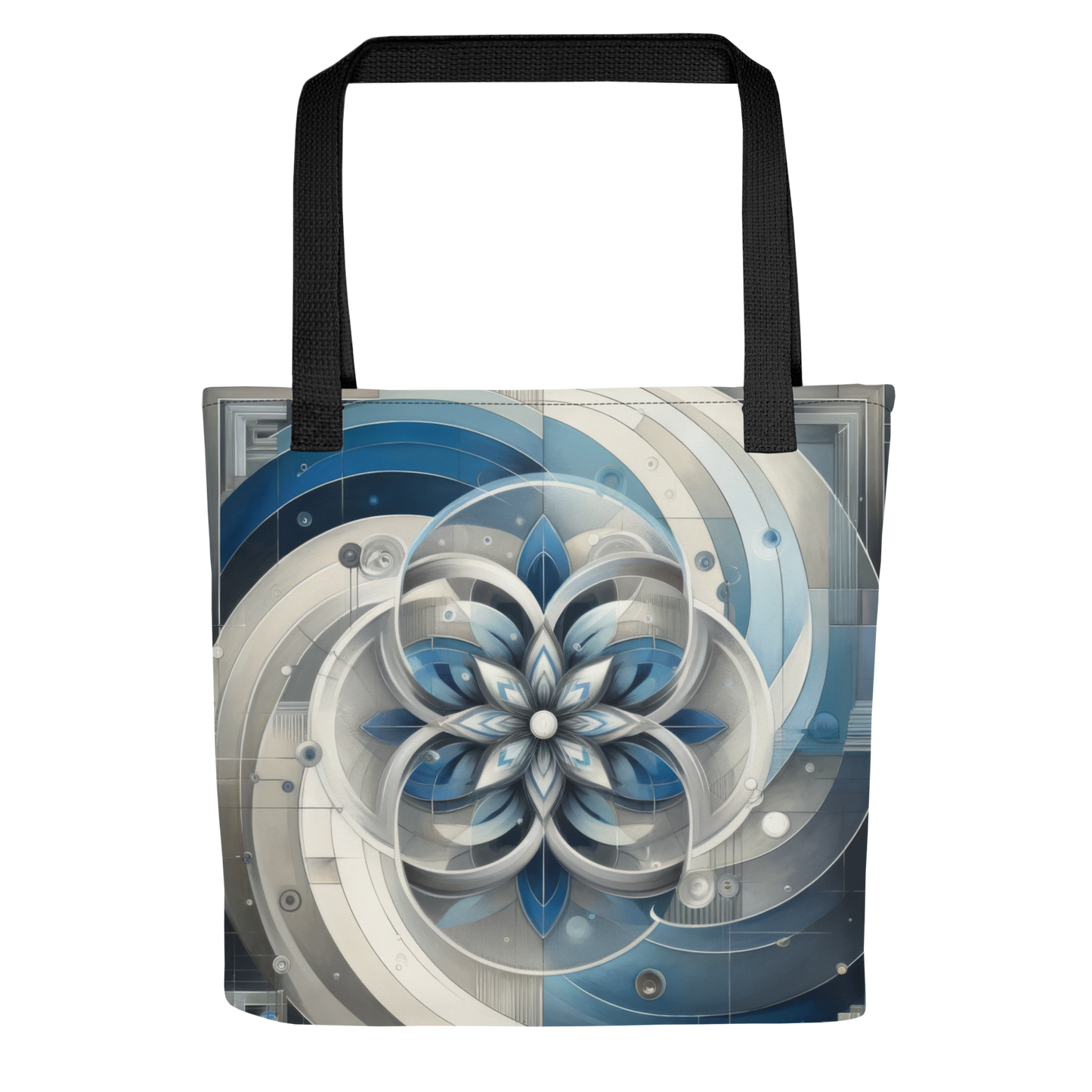 Abstract Art Tote Bag: Balanced Focus