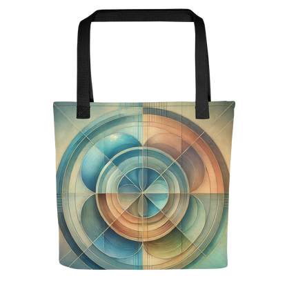 Abstract Art Tote Bag: Harmonious Reflection