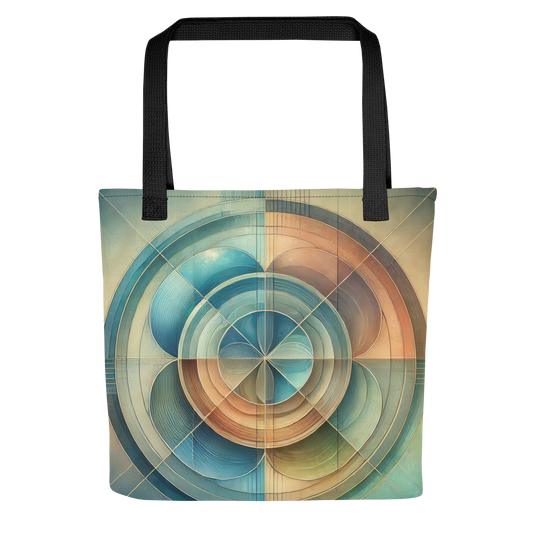 Abstract Art Tote Bag: Harmonious Reflection