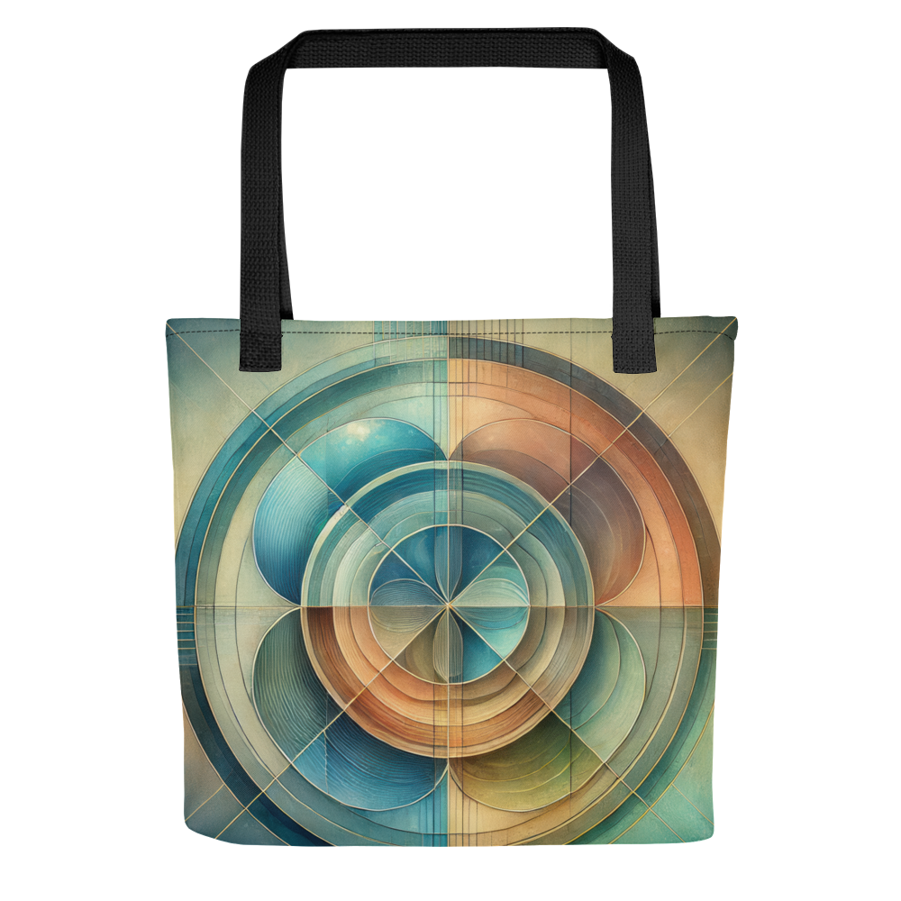 Abstract Art Tote Bag: Harmonious Reflection