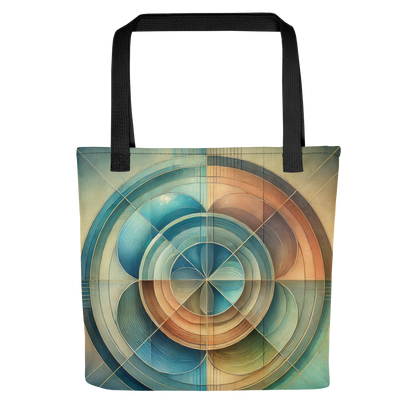 Abstract Art Tote Bag: Harmonious Reflection