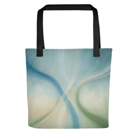 Abstract Art Tote Bag: Serene Equilibrium