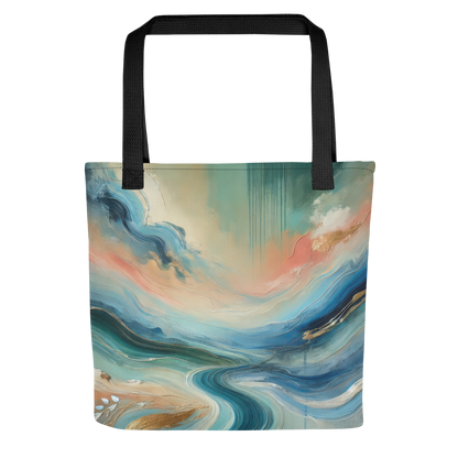 Abstract Art Tote Bag: Serenity in Motion