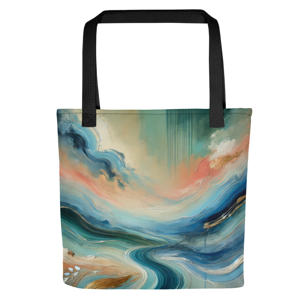 Abstract Art Tote Bag: Serenity in Motion