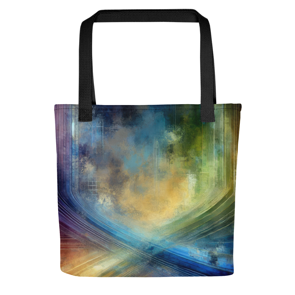 Abstract Art Tote Bag: Poised Spectrum