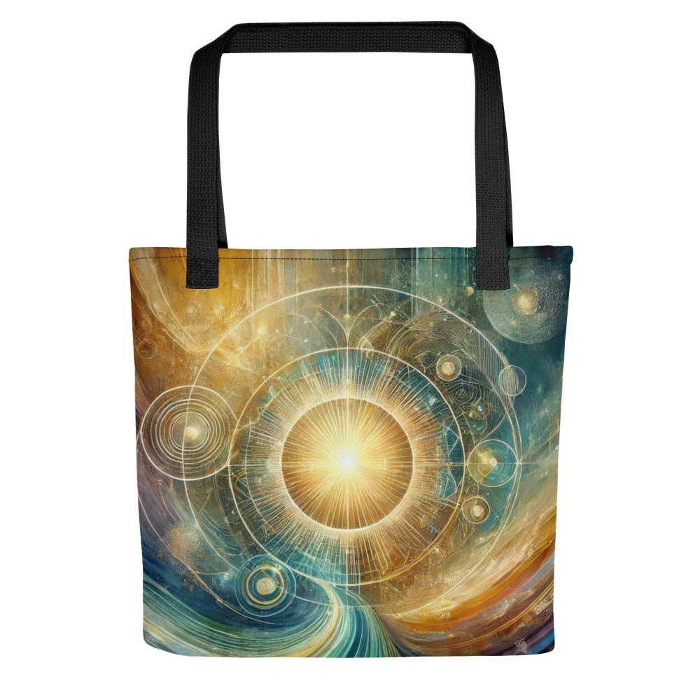 Abstract Art Tote Bag: Poised Radiance